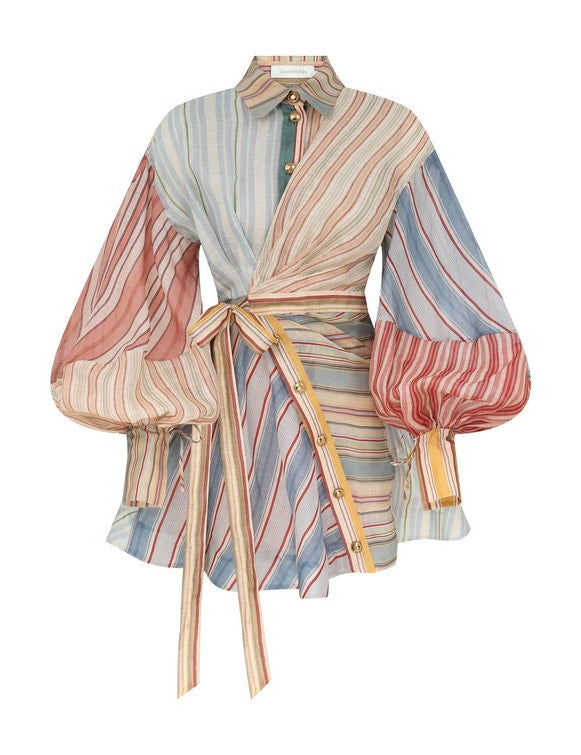 Rebellion Striped Mini Dress