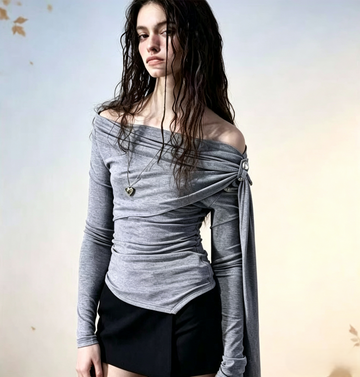 High-Elastic Off-Shoulder Fitted Top（✨Free shipping on orders of 2 or more items）